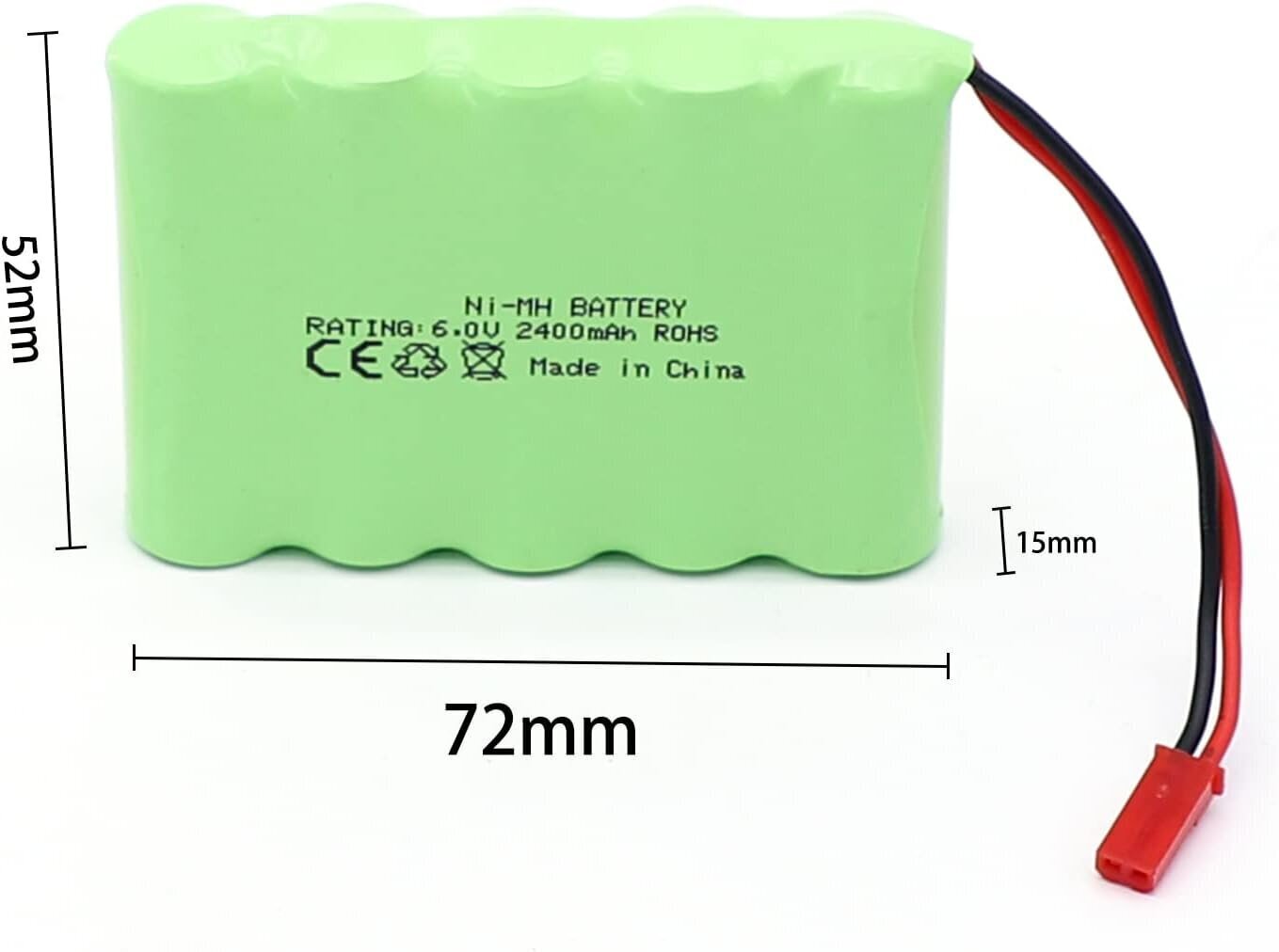 Laetav aku 6V 2400mAh Ni-MH AA RC hind ja info | Patareid | kaup24.ee