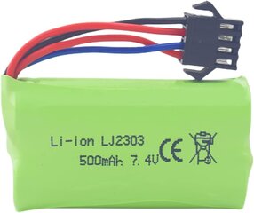 Liitiumaku 7,4V 500mAh, 1 tk hind ja info | Patareid | kaup24.ee