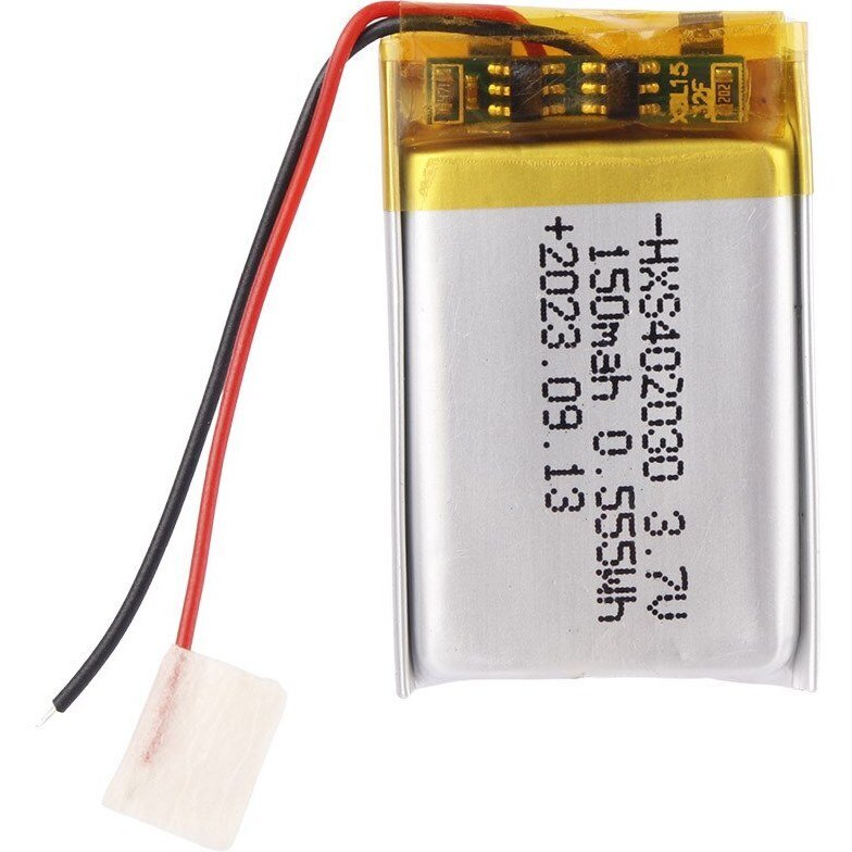 Liitiumaku 3,7 V 150 mAh Mudel 402030 hind ja info | Patareid | kaup24.ee