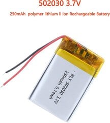 Liitiumaku 3,7 V 250 mAh Mudel 502030 hind ja info | Patareid | kaup24.ee