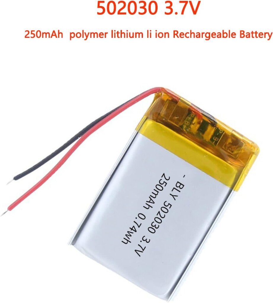 Liitiumaku 3,7 V 250 mAh Mudel 502030 hind ja info | Patareid | kaup24.ee