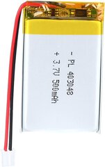 Liitiumaku 3,7 V 500 mAh Mudel 403048 hind ja info | Patareid | kaup24.ee