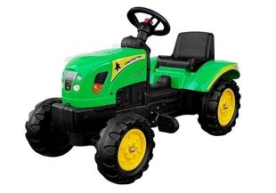 Traktor koos haagisega Branson, roheline hind ja info | Imikute mänguasjad | kaup24.ee