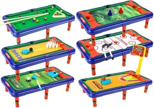 Игровой стол со сменными досками 6 в 1 цена и информация | Развивающие игрушки | kaup24.ee