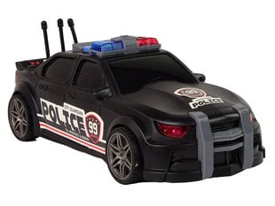 Mänguauto politsei sportauto 1:16, must hind ja info | Poiste mänguasjad | kaup24.ee
