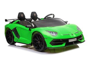 Lamborghini Aventador SX2028, электромобиль для детей, зеленый цена и информация | Электромобили для детей | kaup24.ee