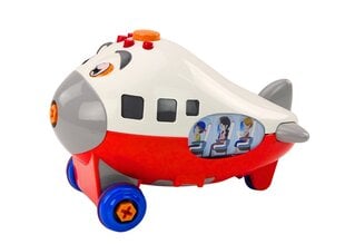 Игрушечный самолет с инструментами, красный цена и информация | Игрушки для мальчиков | kaup24.ee