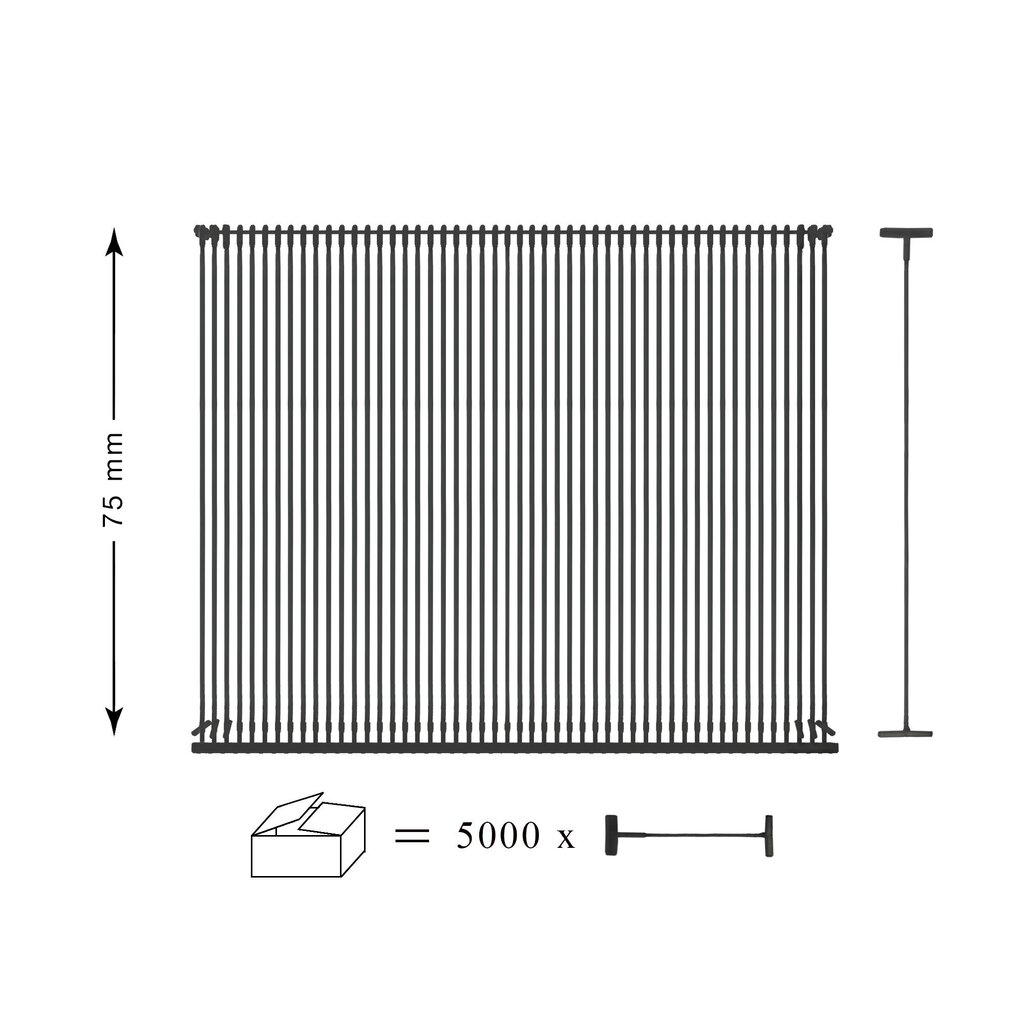Etiketihoidjad 5000 tk, Nr. 75, must цена и информация | Käsitööriistad | kaup24.ee