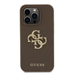 Guess PU Perforated 4G Glitter Metal Logo Case for iPhone 15 Pro Gold цена и информация | Чехлы для телефонов | kaup24.ee