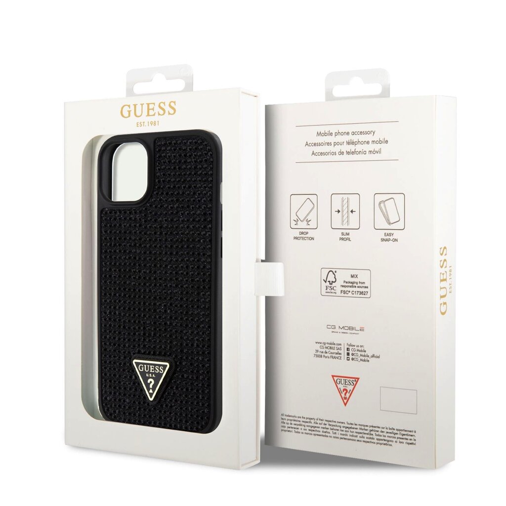 Guess Rhinestones Triangle Metal Logo Case hind ja info | Telefoni kaaned, ümbrised | kaup24.ee