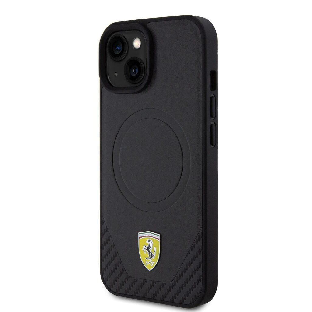 Ferrari PU Leather Bottom Carbon Mag цена и информация | Telefoni kaaned, ümbrised | kaup24.ee