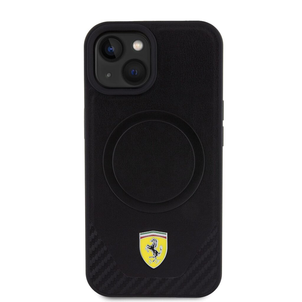 Ferrari PU Leather Bottom Carbon Mag цена и информация | Telefoni kaaned, ümbrised | kaup24.ee