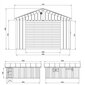 Garaaž Timbela LP Smartside M992B, 269 x 354 x 604 cm, 21 m2 hind ja info | Kuurid ja aiamajad | kaup24.ee