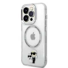 Karl Lagerfeld IML Karl and Choupette NFT MagSafe Case for iPhone 15 Pro Transparent цена и информация | Чехлы для телефонов | kaup24.ee