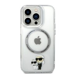 Karl Lagerfeld IML Karl and Choupette NFT MagSafe Case for iPhone 15 Pro Transparent цена и информация | Чехлы для телефонов | kaup24.ee