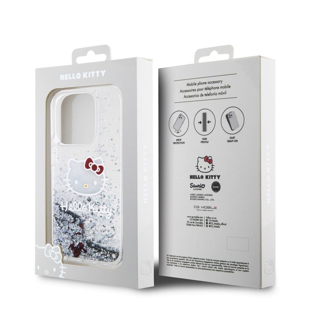 Hello Kitty Liquid Glitter Electroplating Head Logo Case hind ja info | Telefoni kaaned, ümbrised | kaup24.ee