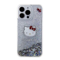 Hello Kitty Liquid Glitter Electroplating Head Logo Case for iPhone 15 Pro Max Transparent цена и информация | Чехлы для телефонов | kaup24.ee