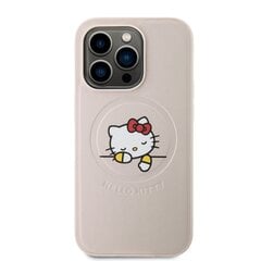 Hello Kitty PU Kitty Asleep Logo MagSafe Case for iPhone 15 Pro Pink цена и информация | Чехлы для телефонов | kaup24.ee