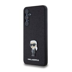 Karl Lagerfeld Fixed Glitter Metal Ikonik Case for Samsung Galaxy A55 5G Black цена и информация | Чехлы для телефонов | kaup24.ee