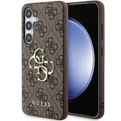 Guess GUHCSA354GMGBR A35 A356 brązowy|brown hardcase 4G Big Metal Logo цена и информация | Чехлы для телефонов | kaup24.ee