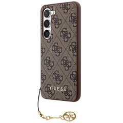 Guess GUHCSA55GF4GBR A55 A556 brązowy|brown hardcase 4G Charms Collection цена и информация | Чехлы для телефонов | kaup24.ee