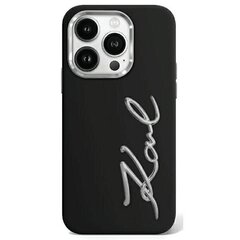 Karl Lagerfeld KLHCP15LSCMSMVK iPhone 15 Pro 6.1" czarny|black hardcase Silicone Metal Script Logo цена и информация | Чехлы для телефонов | kaup24.ee