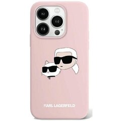 Karl Lagerfeld KLHMP15XSKCHPPLP iPhone 15 Pro Max 6.7" różowy|pink hardcase Silicone Karl & Choupette MagSafe цена и информация | Чехлы для телефонов | kaup24.ee