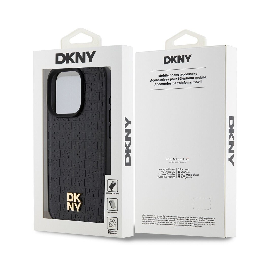 DKNY Leather Stack Logo Mag Case цена и информация | Telefoni kaaned, ümbrised | kaup24.ee