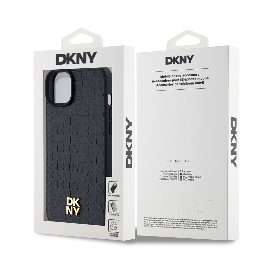 DKNY Leather Stack Logo Mag Case цена и информация | Telefoni kaaned, ümbrised | kaup24.ee