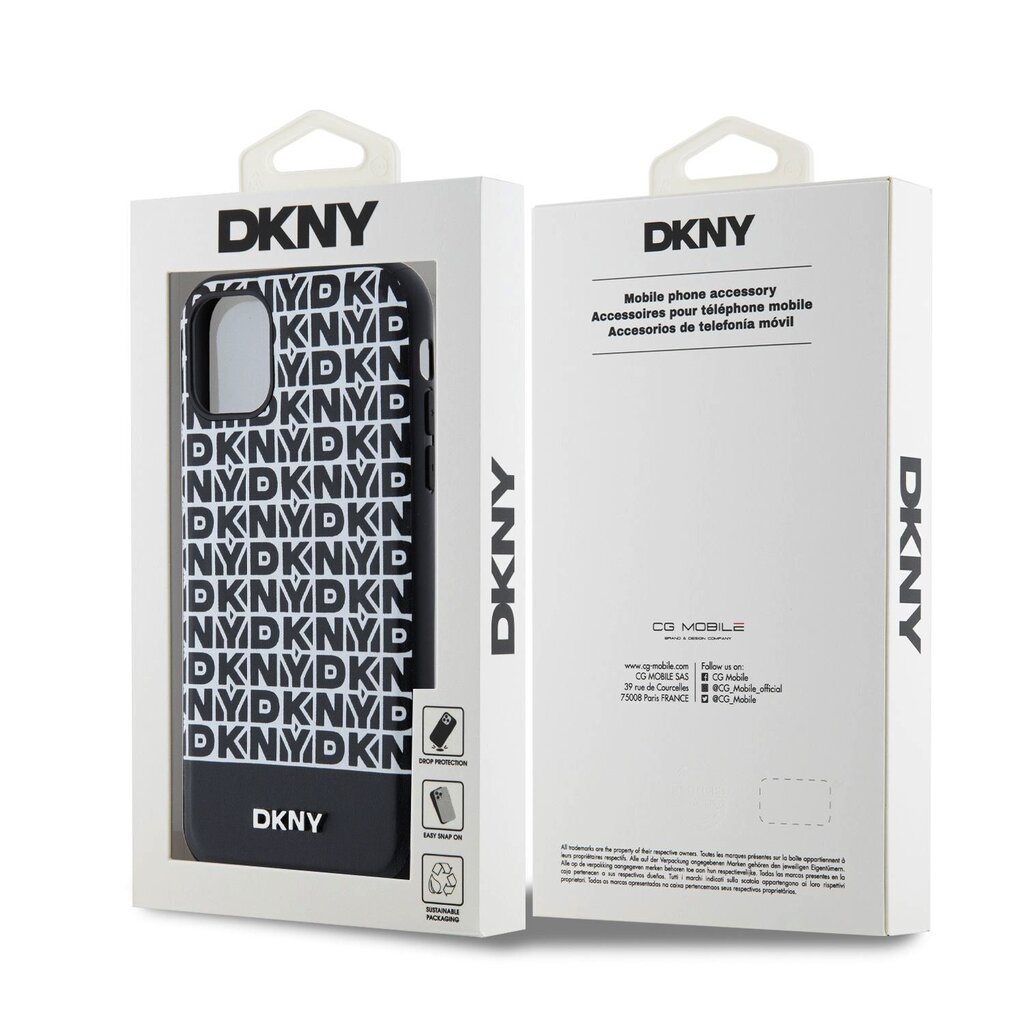 DKNY Leather Repeat Pattern Mag Case цена и информация | Telefoni kaaned, ümbrised | kaup24.ee