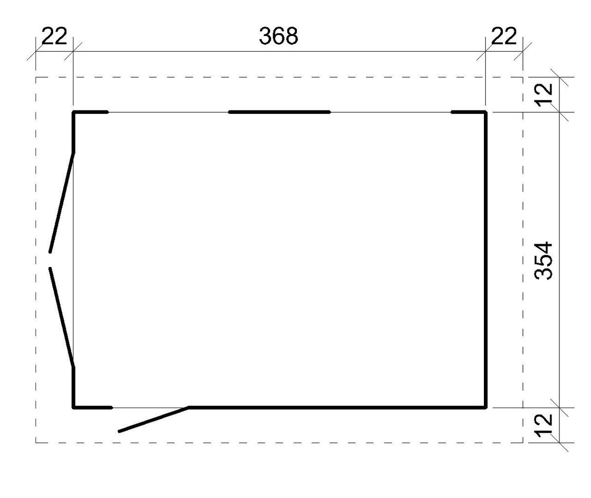 Garaaž Timbela LP Smartside M990B, 269 x 354 x 368 cm, 13 m2 цена и информация | Kuurid ja aiamajad | kaup24.ee