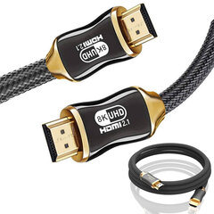 HDMI - Кабель HDMI длиной 3 м, HDMI 2.1 8K 60 Гц 4K 120 Гц цена и информация | Кабели и провода | kaup24.ee