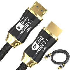 HDMI — кабель HDMI 1,5 м Vis Tiek HDMI 2.1 8K 60 Гц 4K 120 Гц цена и информация | Кабели и провода | kaup24.ee