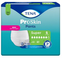 Mähkmed Tena Pants Super S, 12 tk цена и информация | Подгузники, прокладки, одноразовые пеленки для взрослых | kaup24.ee