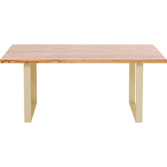 Laud Jackie Oak Brass 160x80cm hind ja info | Arvutilauad, kirjutuslauad | kaup24.ee