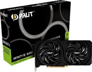 Palit GeForce RTX 4060 Infinity 2 (NE64060019P1-1070L) hind ja info | Videokaardid (GPU) | kaup24.ee
