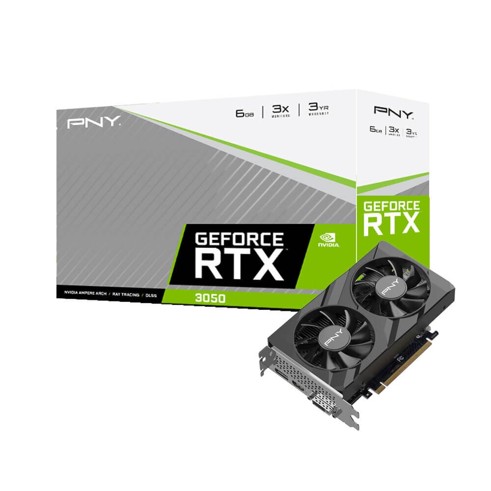 PNY GeForce RTX 3050 Verto Dual Fan (VCG30506DFXPB1) hind ja info | Videokaardid (GPU) | kaup24.ee