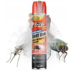 No Pest 4Fly Shot Gun спрей от насекомых 750мл цена и информация | Насекомые | kaup24.ee