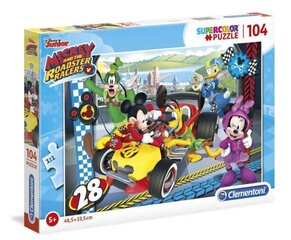 Puzzle Miki ja Roadster Racers Clementoni, 104d., 27984 hind ja info | Pusled | kaup24.ee