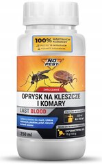 Жидкость против клещей и комаров No-Pest 0,25 кг 250 мл цена и информация | Средства от комаров и клещей | kaup24.ee