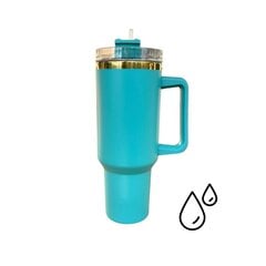 HydroCup kõrrega termokruus XL 1200ml, kuldne mint hind ja info | Termosed, termostassid | kaup24.ee