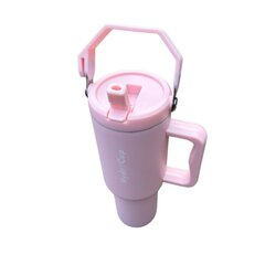 Термокружка HydroCup с трубочкой XL 1200мл - пастельный светло-розовый цена и информация | Термосы, термокружки | kaup24.ee