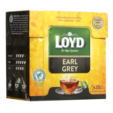 Loydi maitsestatud must tee Earl Grey, 20 x 2g hind ja info | Tee | kaup24.ee