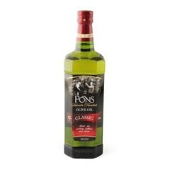 Segatud oliiviõli – rafineeritud oliiviõlist ja puhtast oliiviõlist koosnev Pons Classic, 1 l hind ja info | Õli, äädikas | kaup24.ee