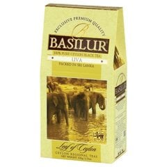 Must tee Basilur Ceyloni Uva lehed, 100 g hind ja info | Tee | kaup24.ee