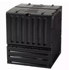 1 камера для компоста Garantia 600 л черная цена и информация | Уличные контейнеры, контейнеры для компоста | kaup24.ee