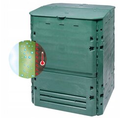 Komposter Graf, 600L, roheline hind ja info | Kompostrid, prügikonteinerid | kaup24.ee