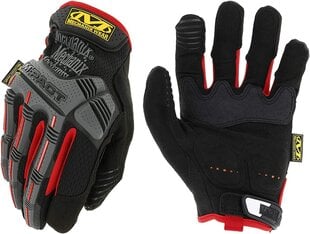 Перчатки Mechanix M-Pact® 52 чёрные/красные, XL цена и информация | Рабочие перчатки | kaup24.ee