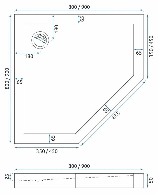 Dušikabiin Rea DIAMOND 90x90 GOLD hind ja info | Dušikabiinid | kaup24.ee