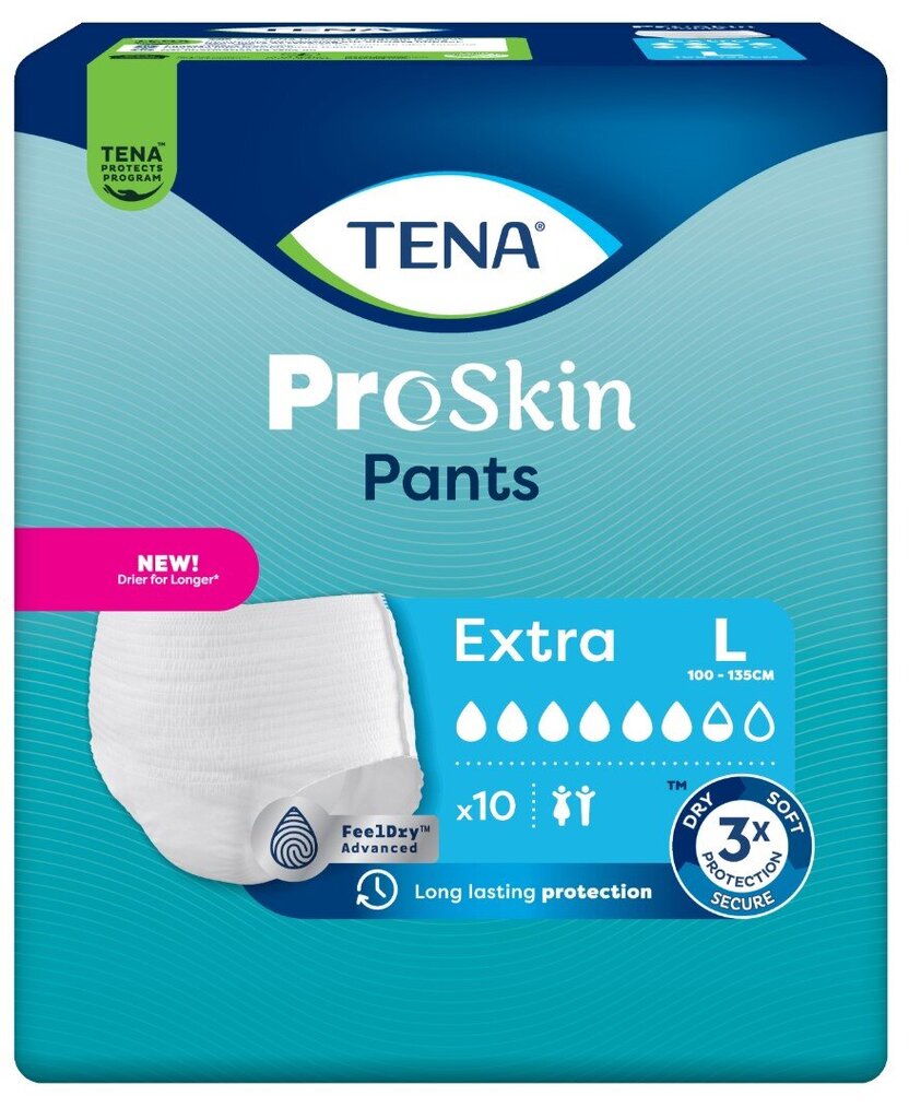 Mähkmed Tena Pants Extra L, 10 tk hind ja info | Mähkmed, hügieenisidemed, ühekordsed linad täiskasvanutele | kaup24.ee